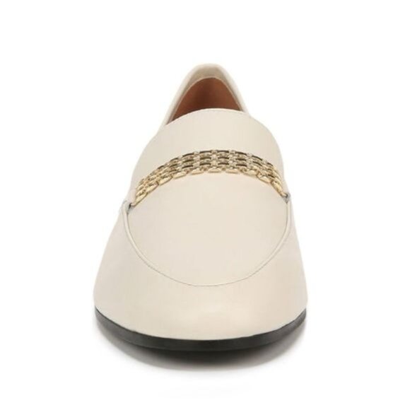 Vionic Charlotte Chain Detail Loafer in Off White Leather Size 6 - Picture 11 of 12